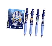 JSGHGDF 4 bolígrafos retráctiles de agarre triangular, tinta de gel borrable, punta de 0,5 mm, secado rápido para tomar notas, suministros escolares, gel ergonómico