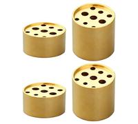 JSGHGDF 4 quemadores de incienso portátiles de 9 agujeros pequeños de metal, soporte para varillas de incienso, base de casas de té, meditaciones, decoración del hogar, meditaciones budistas