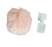 JSGHGDF Accesorio para parabrisas de zapatos, reduce el ruido del viento, adecuado para micrófonos de cámara, práctica funda de felpa resistente al viento, accesorio adecuado para zapata caliente