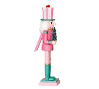 JSGHGDF Adorno de cascanueces de Navidad, pequeño soldado de madera, decoración de Navidad, adornos de figura para estante de mesa, adorno de madera