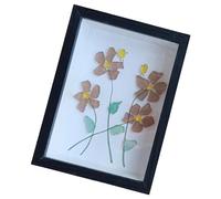 JSGHGDF Adorno de mesa de cristal de mar, para cumpleaños, amigo, no me olvides de las flores, pájaros, cristal de mar, regalo de amistad