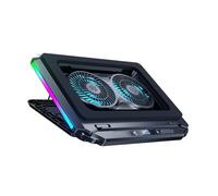 JSGHGDF Almohadilla de refrigeración universal para laptop con tecnología de overclocking de flujo de aire 15 veces mínimo ruido para portátiles de 15 a 21 pulgadas, soporte de refrigeración Overclock