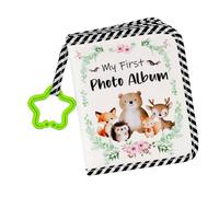JSGHGDF Baby's My Firsts Family Album Soft Photo Cloth Book Lovely My Firsts Book of Photos Baby Memory Album Newborns Baby My Firsts Family Album