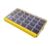 JSGHGDF Bandejas de almacenamiento portátiles, organizadores de señuelos, caja de aparejos de pesca, tapa transparente, bandeja separadora de cebos, organizadores de almacenamiento impermeables con