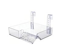 JSGHGDF Bañera extra grande para reptiles con rampas antideslizantes y zona de alimentación para mascotas terrestres, estanque de tortugas ABS con