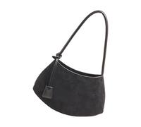 JSGHGDF Bolso de gran tamaño para las axilas, acabado texturizado, espacioso, interior, trabajo, viajes, accesorios esenciales para mujer, bolsa de gamuza de primera calidad para mujer, Black, One