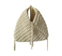 JSGHGDF Bolso de noche estructurado triangular, diseño trenzado a mano, color caramelo, bolso de noche a la moda, bolso esencial para el día a día, 4 (Reino Unido)