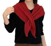 JSGHGDF Bufanda de acrílico con patrón de cruces para todas las estaciones con función plegable compacta para viajeros y viajeros, bufanda de punto de cruces acrílicas, rosso, Talla única