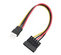 JSGHGDF Cable adaptador de corriente SATAs profesional de 4 pines macho para servidores HDDs, voltajes estables, salida de disco duro, cable de alimentación