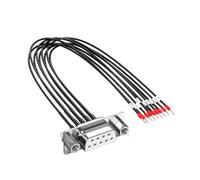 JSGHGDF Cable conector de metal DB15 DB25 con aislamiento serie puerto cable textura de metal para gabinete de control de transmisión de datos estable