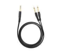 JSGHGDF Cable de altavoz estéreo macho de 6,35 mm a conector macho de 2 x 6,35 mm, cable adaptador divisor en Y, cable adaptador para auriculares e instrumentos