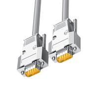 JSGHGDF Cable de cadena de arrastre profesional HDB15 resistente a la temperatura, VGA macho/hembra, cable de extensión de transmisión de datos, cable de extensión flexible de cadena de arrastre