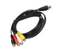 JSGHGDF Cable de procesador de sonido premium de 5 pines a 4RCA, diseño blindado antiinterferencias, opciones de múltiples longitudes, cable de conexión de sonido VCR de construcción de PVC