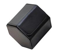 JSGHGDF Caja de reloj hexagonal de piel sintética, diseño compacto para joyas seguras, caja de almacenamiento de joyas de cuero hexagonal europeo