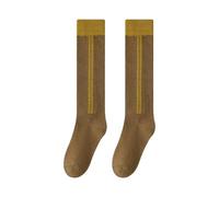 JSGHGDF Calcetines largos de algodón transpirable a rayas para niñas, para correr, bailar y practicar actividades físicas en la escuela, calcetines deportivos para niños pequeños