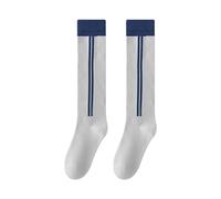 JSGHGDF Calcetines largos de algodón transpirable a rayas para niñas, para correr, bailar y practicar actividades físicas en la escuela, calcetines deportivos para niños pequeños