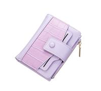 JSGHGDF Cartera compacta para mujer, de piel sintética, tarjetero, gran capacidad, monedero plegable, bolsa de dinero para mujer, bolsa de dinero para mujer, Purple, One Size, Mass Beauty