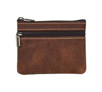 JSGHGDF Cartera fina adicional de piel de caballo salvaje, inmune al agua, para uso diario, cartera artesanal de caballo salvaje, rojo marrón, Mass Beauty