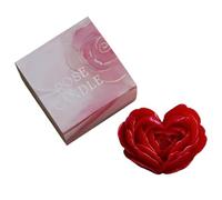 JSGHGDF Ceras de soja decorativas para meditaciones, alivio del estrés, decoración de mesa, accesorios de fotos, forma de corazón rosa, ceras de soja, decorativas