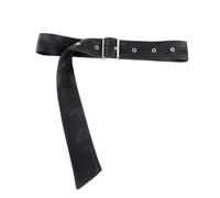 JSGHGDF Cinturón ajustable de poliuretano negro para hombres, mujeres y adolescentes, ligero, práctico, unisex, accesorio para uso diario, cinturón negro unisex