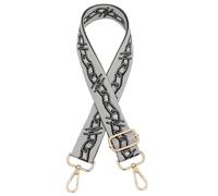 JSGHGDF Cinturón ancho con patrón de hojas coloridas, accesorios versátiles y modernos para bolso cruzado, 19 Gris, Negro, Oro B