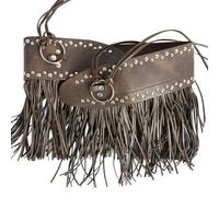 JSGHGDF Cinturón de cintura con flecos y tachuelas de remaches, corsé de moda, accesorio de estilo de cintura para mujer, accesorio de fotografía callejera