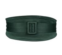 JSGHGDF Cinturón de corsé de moda para vestido, cinturón ancho, decorativo, ajustable, de doble capa, cinturón de avispa para suéter, verde, M