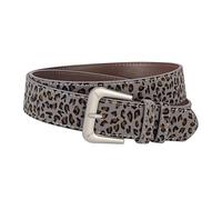 JSGHGDF Cinturón de piel sintética con hebillas ajustables para accesorios de moda para mujer, banda de piel sintética, Estampado de leopardo gris, Talla única