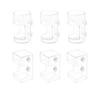JSGHGDF Círculos antiflotantes para acuarios con hundimiento lento, transparente, dispensador de alimentos para varios tipos de peces, anillos de alimentación antideslizantes