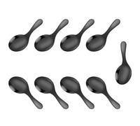 JSGHGDF Colección de cucharas compactas de acero inoxidable, 9 piezas, aptas para lavavajillas, resistentes para condimentos de azúcar, picnics al aire libre, esenciales, juego de cucharas de camping