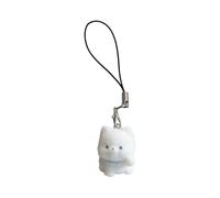 JSGHGDF Colgante de resina ligera con diseño de perro, cadena de teléfono, llavero para teléfono, llaves, bolsa, decoración, entusiastas de mascotas, adorno de perro flocado de resina, 1 Hangi para