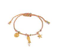 JSGHGDF Colgante trenzado ajustable inspirado en la marina con concha para mujeres y hombres, estilo de playa para día caluroso, cadena de muñeca, accesorio de playa, talla única, como se describe