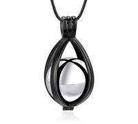 JSGHGDF Collar conmemorativo para mascotas con diseño hueco para cremación, cenizas, almacenamiento de joyas, uso diario, joyería de cremación