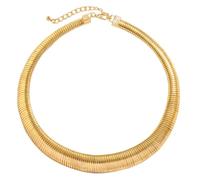 JSGHGDF Collar exagerado de cadena africana, collar de hierro a la moda, joyería para el cuello para mujeres y hombres, A, Como descripción detallada