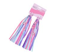 JSGHGDF Coloridas serpentinas para decoración de bicicletas, adornos de cinta para scooter, bicicletas, triciclo, manubrio, decoración para accesorios
