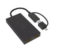 JSGHGDF Convertidor de pantalla transparente de alta definición 2160P 30Hz desde puerto USB 3.0 que habilita enchufes de resolución 4K 2K, adaptador de e funcionalidad