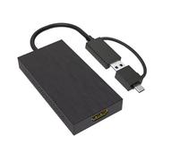 JSGHGDF Convertidor de pantalla transparente de alta definición 2160P 30Hz desde puerto USB 3.0 que habilita enchufes de resolución 4K 2K, adaptador de e funcionalidad
