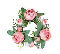 JSGHGDF Corona de soporte de rosas artificiales para recepción de boda y fotografía, telón de fondo hecho a mano