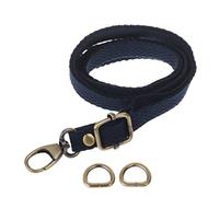 JSGHGDF Correa de hombro ajustable de lona para viaje, asa de repuesto, azul oscuro