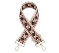 JSGHGDF Correa de hombro de 130 cm, correas étnicas, bolsa cruzada, cinturón de repuesto para mujer, bolso de mano, accesorios, 1 color marrón claro