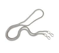 JSGHGDF Correas de metal con cadena de hueso de serpiente, accesorios para mujer, correa cruzada de repuesto para bolsos, Silver, 6 centimeters 1.2 me