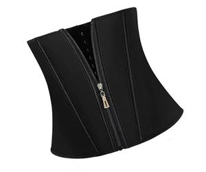 JSGHGDF Corsé Entrenador de Cintura Cinturón Deportivo Body Shaper Ajustable con Cremallera y Gancho para Entrenamiento Ejercicio y Modelado del Cuerpo Cinturón Abdominal Transpirable