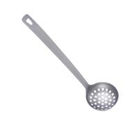 JSGHGDF Cucharón de hierro con colador de corrección para entusiastas de la gastronomía y gourmets, colador de sopa al aire libre
