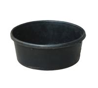 JSGHGDF Cuenco de goma negra de 4 litros para perros grandes, diseño resistente, cuenco de alimentación deslizante para alimentación y riego seguros, contenedor de alimentos para mascotas