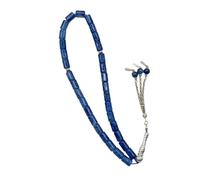 JSGHGDF Cuentas de cristal cilíndricas lisas, oración, 33 unidades para práctica devocional, accesorio ligero y elegante, pulsera Tasbih vibrante, One Size, como se describe