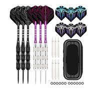 JSGHGDF Darts Acero Acero 1 Conjunto Juego Agujas Aguja Aluminio Punta Acero Metal Dardos con Dardos Caja Transporte Parte Fácil Usar Dardo Acero Tablero Dardos Punta