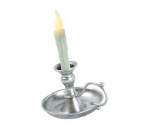 JSGHGDF Decorsative - Soportes cónicos de metal con LED falsos para centros de mesa, bodas, fiestas y decoraciones de acento diario, candelabro cónico falso LED con soportes