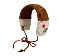 JSGHGDF Diadema de punto floral para mujer, turbante elástico, floral, ganchillo, orejera, lazo para la cabeza