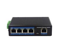 JSGHGDF Divisor Ethernet de 5 puertos con carcasa de metal y construcción duradera para transferencia de datos confiable, conmutador Ethernet de caja de metal