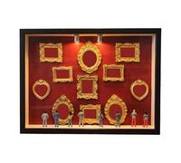 JSGHGDF Diys Minis Museums - Juego de marcos de caja con silueta para recuerdos familiares de San Valentín, para fotos